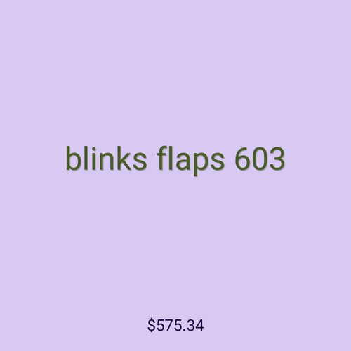 blinks flaps 603