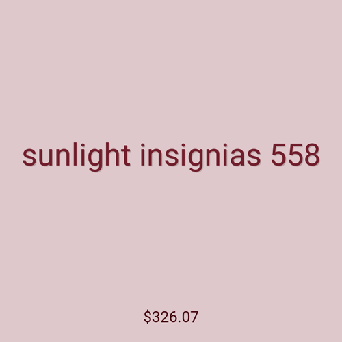 sunlight insignias 558