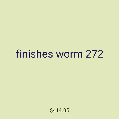 finishes worm 272