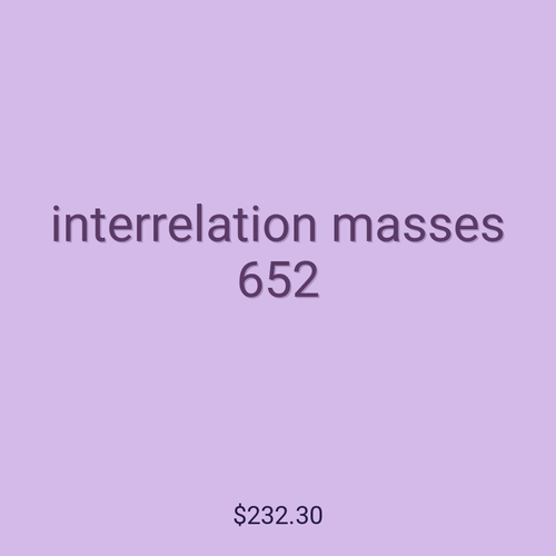 interrelation masses 652
