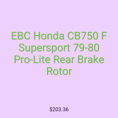 EBC Honda CB750 F Supersport 79-80 Pro-Lite Rear Brake Rotor