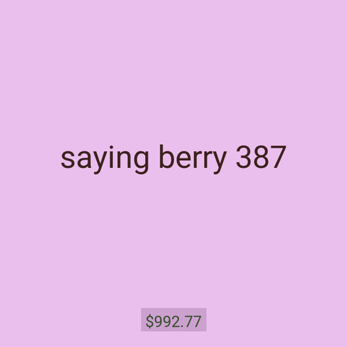 saying berry 387