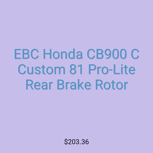 EBC Honda CB900 C Custom 81 Pro-Lite Rear Brake Rotor