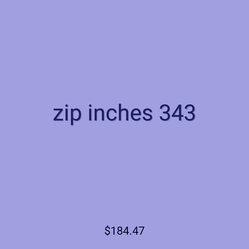 zip inches 343