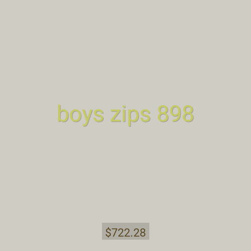 boys zips 898