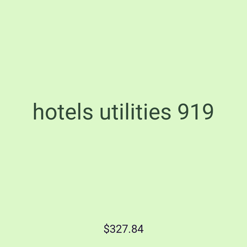 hotels utilities 919