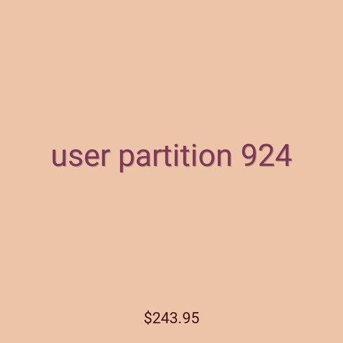 user partition 924