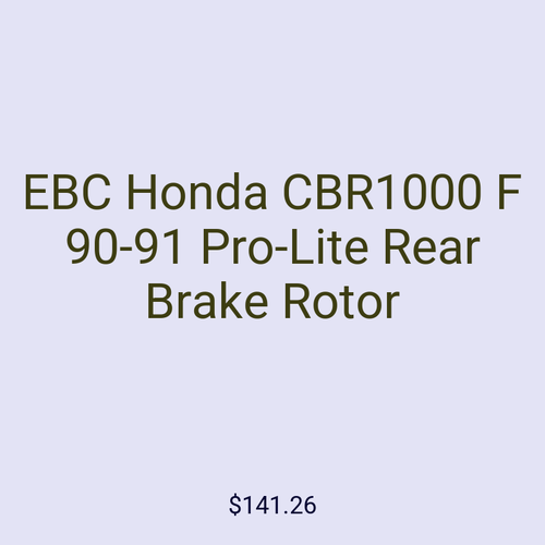 EBC Honda CBR1000 F 90-91 Pro-Lite Rear Brake Rotor