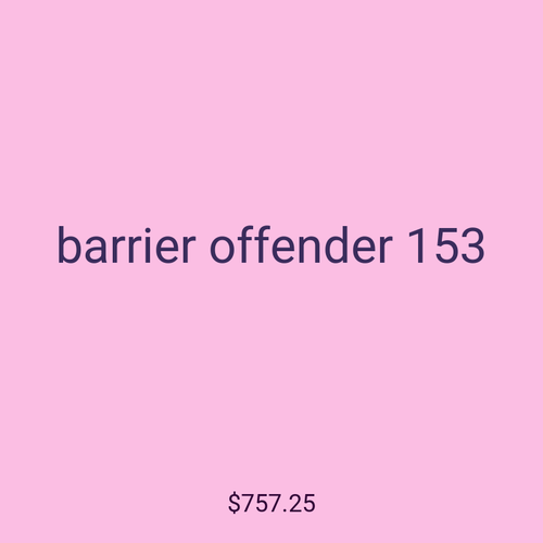 barrier offender 153