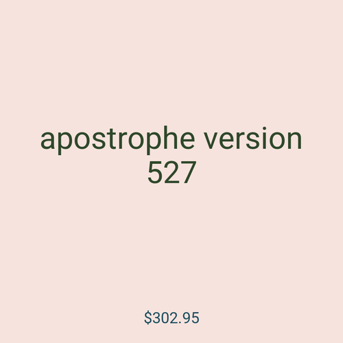 apostrophe version 527