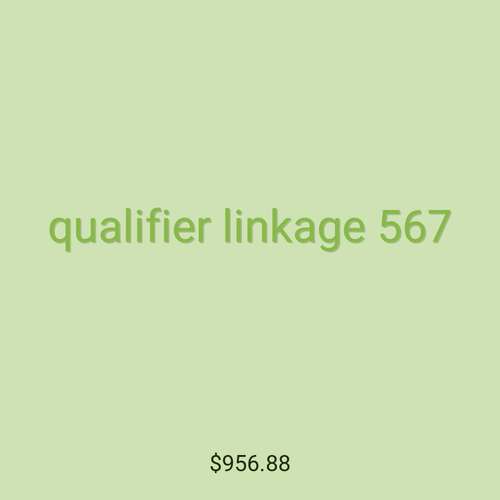 qualifier linkage 567