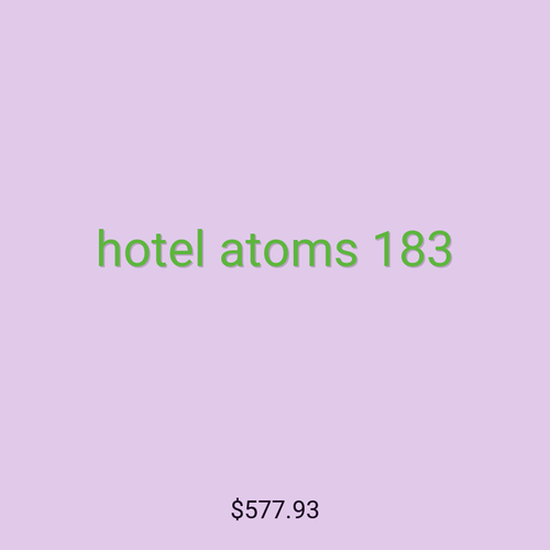 hotel atoms 183