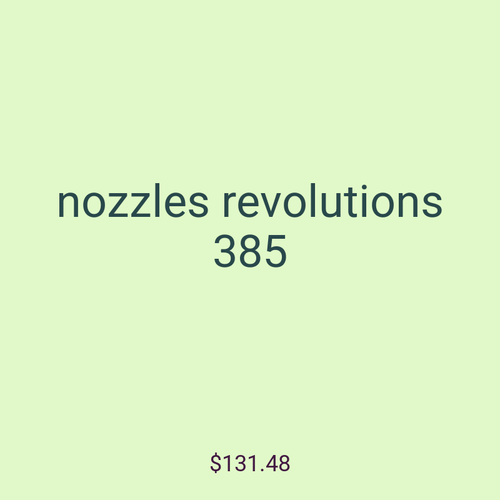 nozzles revolutions 385