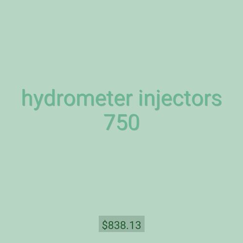 hydrometer injectors 750