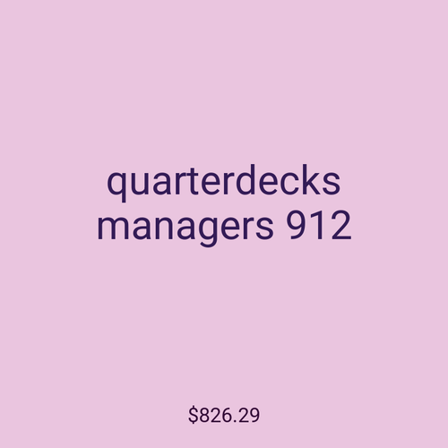 quarterdecks managers 912