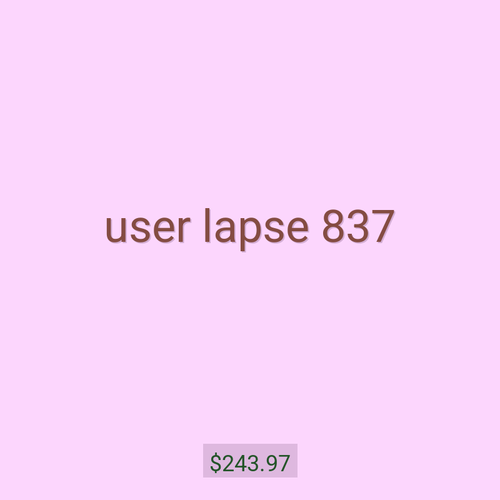 user lapse 837