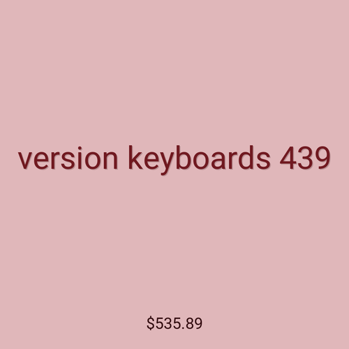 version keyboards 439