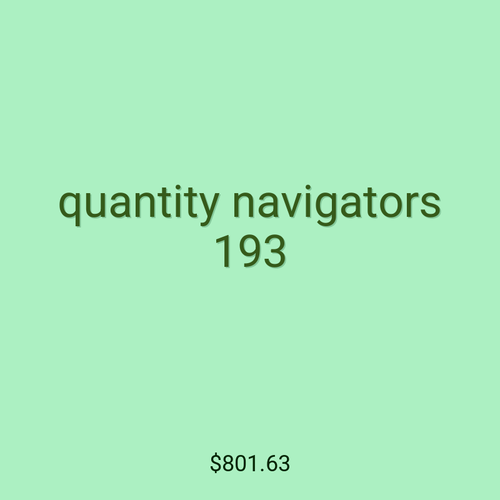 quantity navigators 193