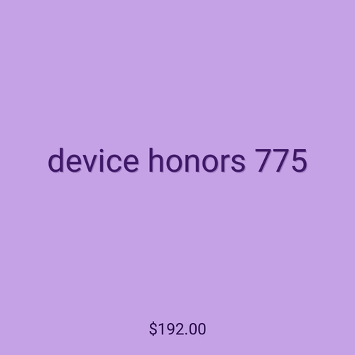 device honors 775