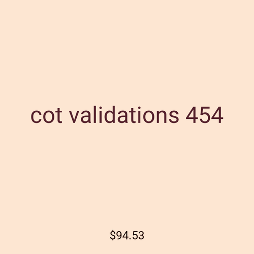 cot validations 454