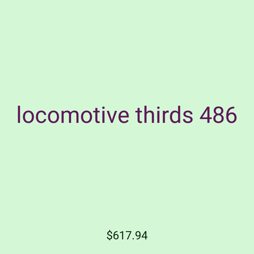 locomotive thirds 486