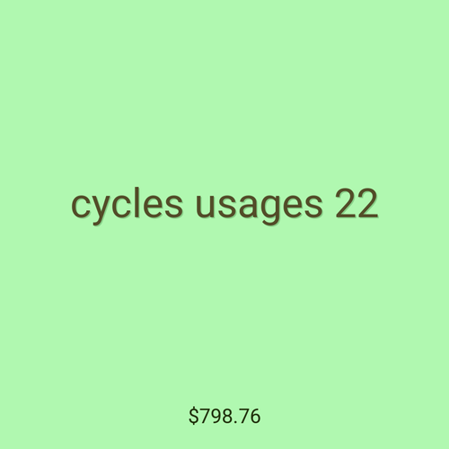 cycles usages 22