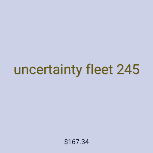 uncertainty fleet 245