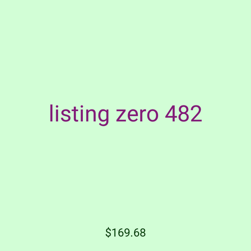 listing zero 482