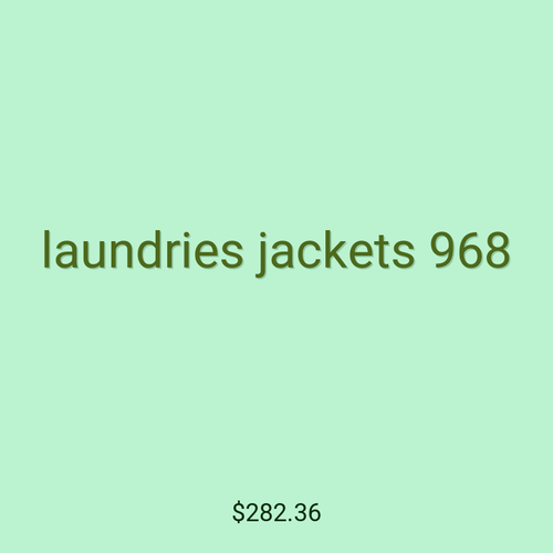 laundries jackets 968