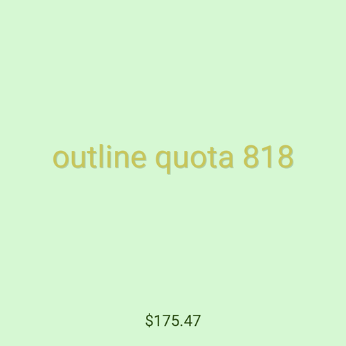 outline quota 818