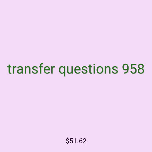 transfer questions 958