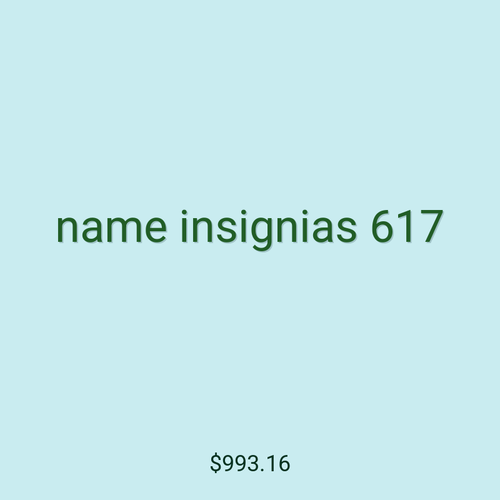 name insignias 617