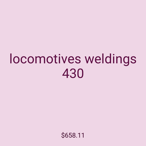 locomotives weldings 430