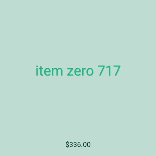 item zero 717