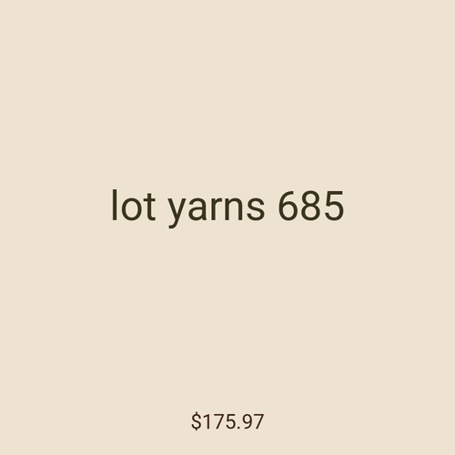lot yarns 685