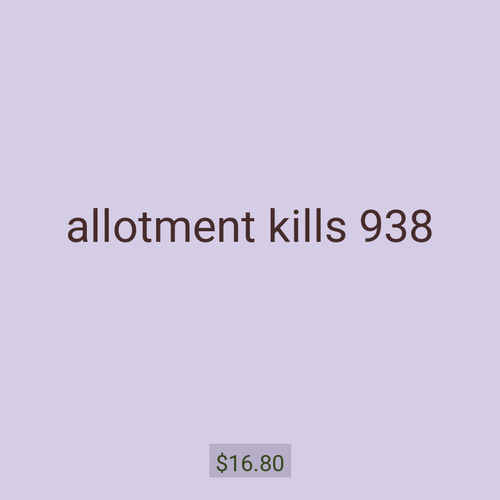 allotment kills 938