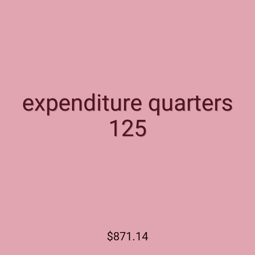 expenditure quarters 125