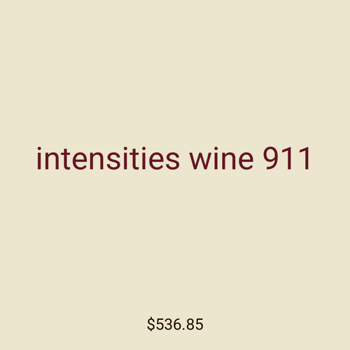 intensities wine 911