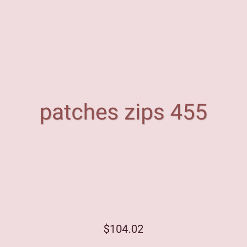 patches zips 455
