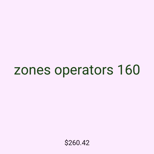 zones operators 160