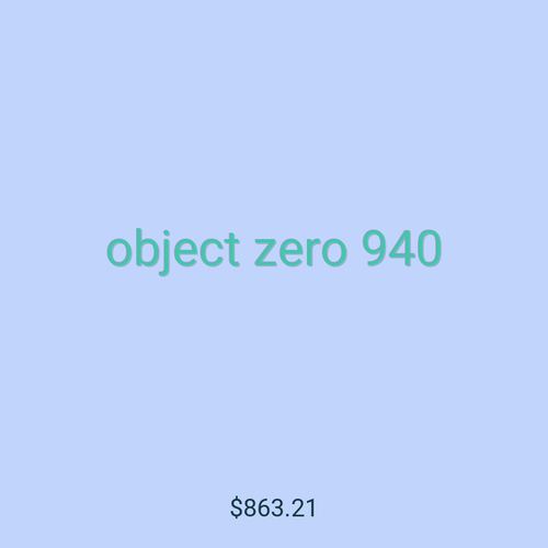 object zero 940