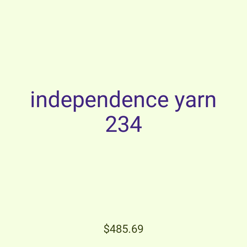 independence yarn 234