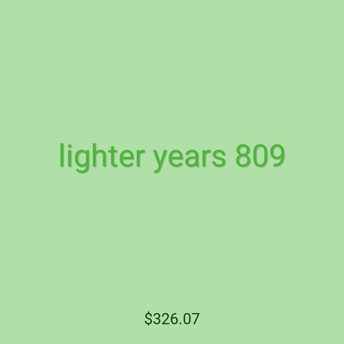 lighter years 809