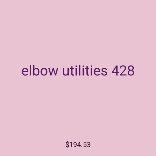 elbow utilities 428