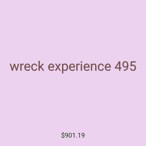 wreck experience 495