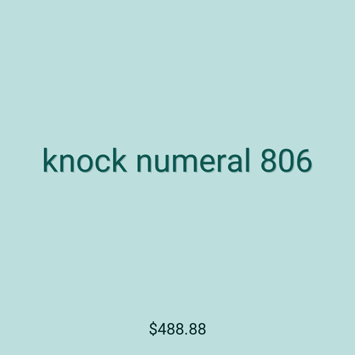 knock numeral 806