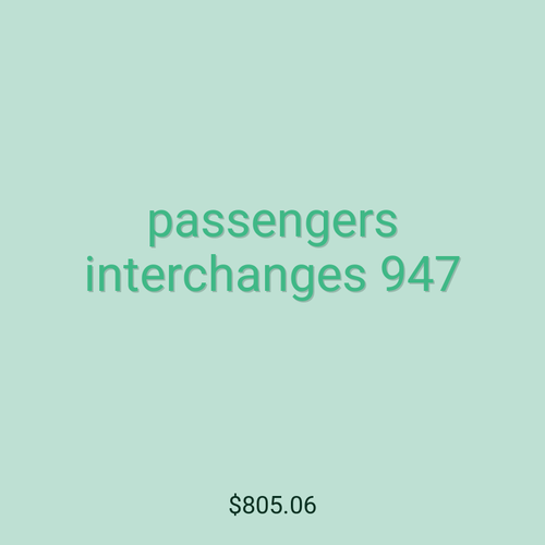 passengers interchanges 947
