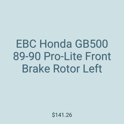 EBC Honda GB500 89-90 Pro-Lite Front Brake Rotor Left