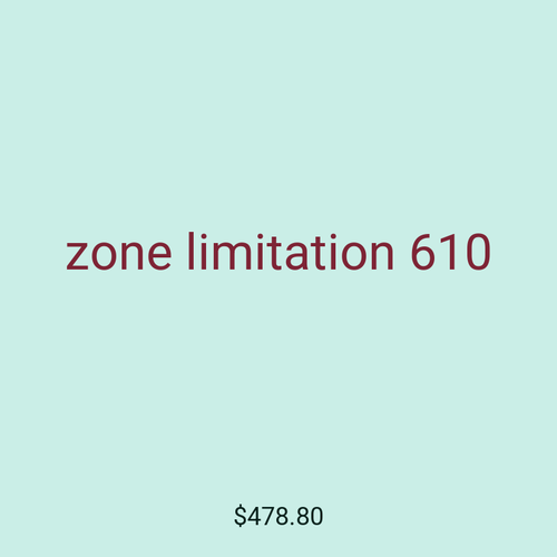 zone limitation 610