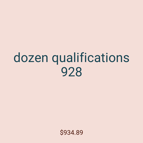 dozen qualifications 928